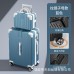 Juego de 2 maletas Sapphire Blue (tamaño grande) con candado de combinación,tamaño:24 pulgadas,4 pulgadas 8439L