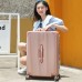 Juego de 2 maletas de color rosa dorado (tamaño grande) con cerradura de combinación,TAMAÑO:24*14 pulgadas 8439M