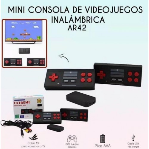 Mini consola de videojuegos inalámbrica AR42