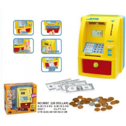 Súper cajero infantil con contraseña ATM56