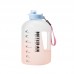 Botella de agua para hacer ejercicio de gran capacidad (2200ml) con colores degradados AX-416