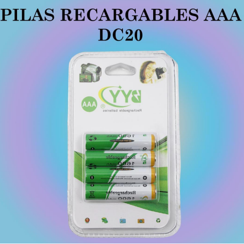 Paquete de pilas recargables AAA DC20