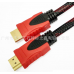 Cable HDMI de color rojo y negro 1.5m HD04