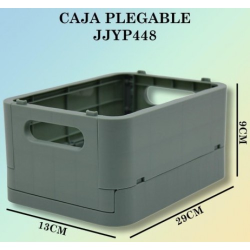 Caja plegable de almacenamiento verde de 18.6*9*13.5cm JJYP448