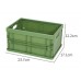 Canasta de almacenamiento plegable (verde),de 24*17.5*12cm JJYP452