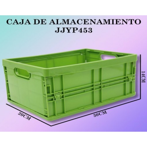 Caja de almacenamiento plegable(verde),de 30*22*14.5cm JJYP453
