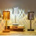 Lámpara de mesa de cristal led acrílico decoración 3 cambios de 8*25CM LED739