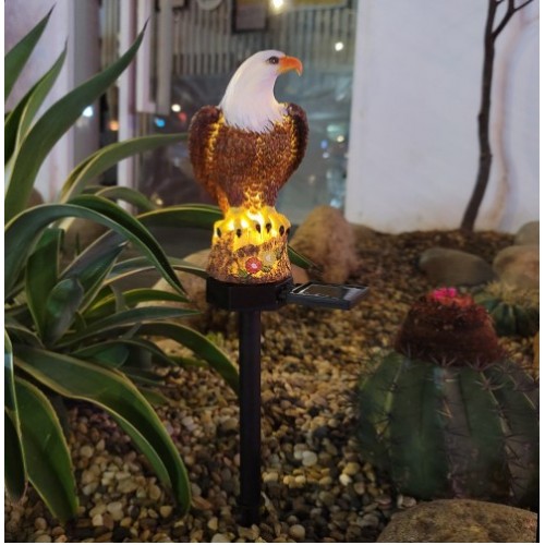 Lámpara solar de estaca para jardin en forma de águila LED769
