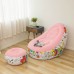 Juego de 2 sofás perezosos inflables para adultos (sofá+taburete redondo+bomba de aire) LU6116
