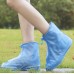 Cubrezapatos de lluvia azul estilo ceja alta (estilo cremallera)grueso y resistente al desgaste en S,M,L,XL,2XL,3XL LU8597
