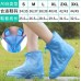 Cubrezapatos de lluvia azul estilo ceja alta (estilo cremallera)grueso y resistente al desgaste en S,M,L,XL,2XL,3XL LU8597