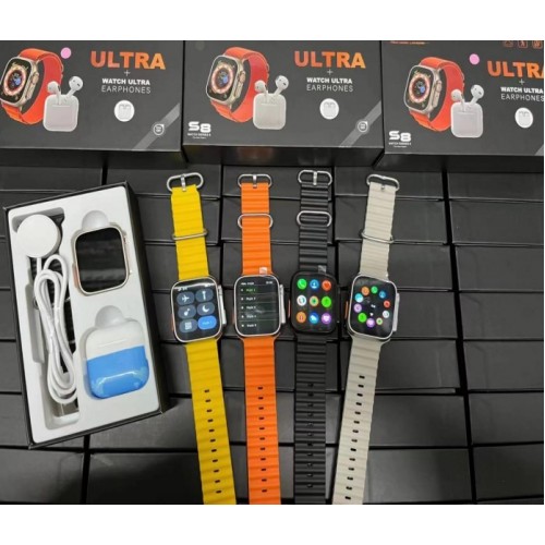 Combo Audífonos Pro 4 + Reloj Smart Watch Ultra SW202