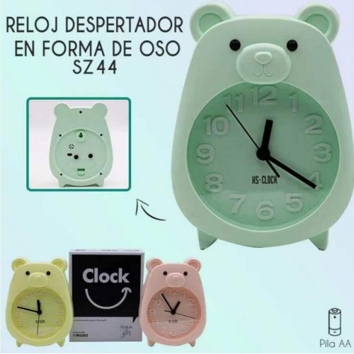 Reloj despertador en forma de oso SZ44
