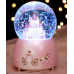 Bola de cristal de castillo de princesa,copo de nieve con caja de música 8*8*15cm TOY515