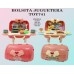 Bolsa de juguetespara niñas (3 tipos mixtos: espejo de maquillaje, cocina, supermercado) DE 35,5*26*32 cm TOY741