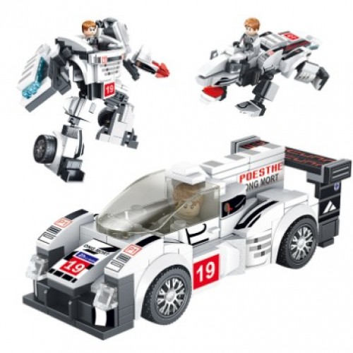Lego carro de carreras blanco 3 en 1 de 229pzs TOY849
