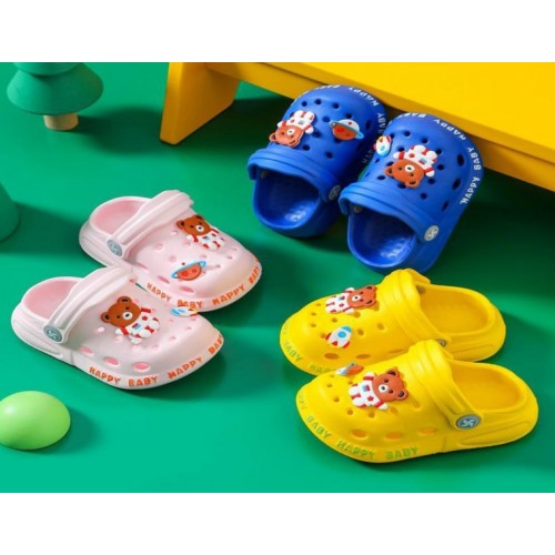 Sandalias infantiles con ositos,cómodas y antidelizantes,con 3 tallas surtidas:N.18-19,20-21,22-23 TX54