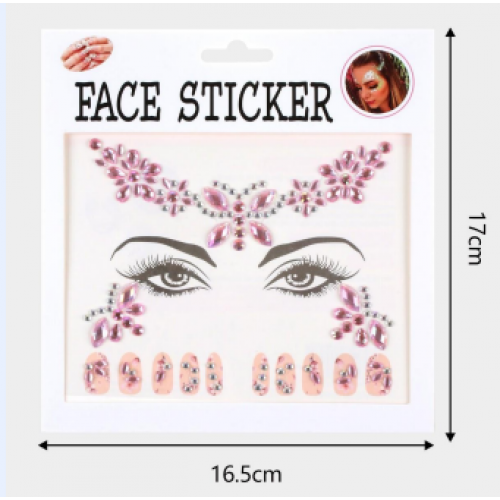 Sticker facial mariposa (16.5*17CM) 12537