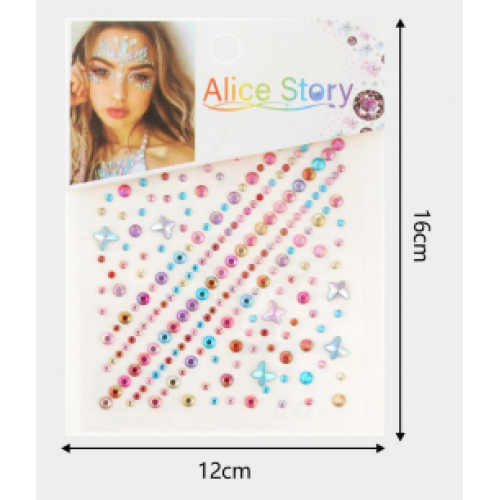 Sticker facial de colores (12*16cm) 12543