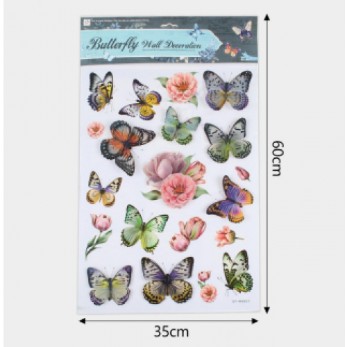 Plantilla de sticker de mariposas 12546