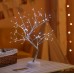 Árbol, artificial decorativa de 20 pulgadas de 108 luces con carga USB SD1257