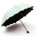 Paraguas plegable manual de doble uso para sol y lluvia 2367