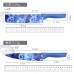 Set de cuchillos de cocina con 6pzs (modelo con flores azules) 2488