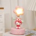 Lámpara de noche de dibujos animados en forma de flor (hello kitty,melody,kuromi,cinnamon dog) 6713F