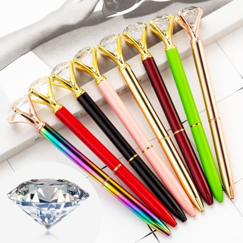 Bolígrafo de metal de diamante grande, regalo creativo para estudiantes 80424