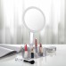 Espejo de maquillaje de cristal de escritorio LED 2 en 1 (espejo de maquillaje+luz ajustable) 80833