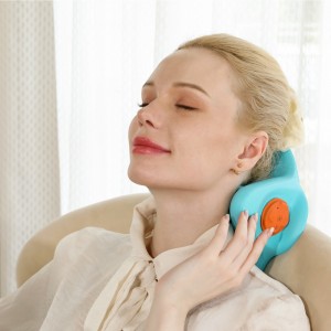 Almohada de  masaje con compresa caliente para vértebra cervical 4D 81021 