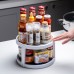 Caja de almacenamiento de doble capa (rotación de 360°) multifuncional para condimentos de cocina 81066