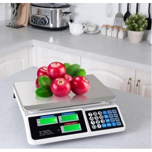Balanza eléctronica para frutas y verduras con máximo de 40kg  910