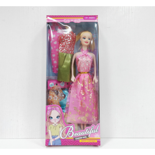 Muñeca para niñas con conjunto de ropa A300321