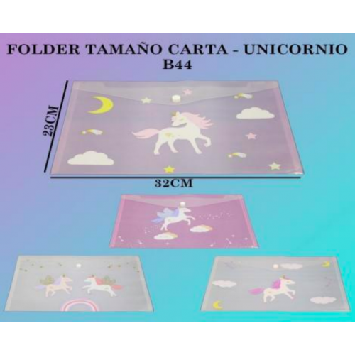 Folder de unicornio  22*33cm