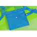 Bolsa de mano a malla, azul y verde     BAG10