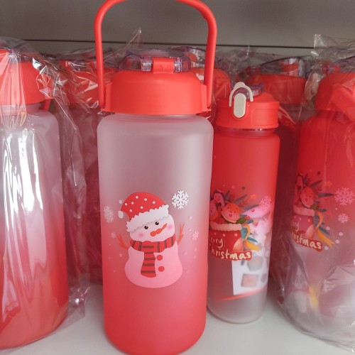 Botellas de agua con diseños navideños 2L BU001