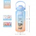 Juego de botellas de agua 2000ml + 800ml con pegatinas BZ6155