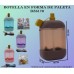 Botella de agua en forma de paleta capacidad 400ml,CON pegatinas NORMAL+3D BZ6170