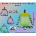 Botella de agua FORMA DE PALETA,capacidad 300ml,CON pegatinas NORMAL+3D BZ6171