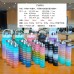 Cuarteto de botellas de agua motivacionales Juego 4PZS, 2000ml+900ML+600ML+300ML,con pegatinas BZ6203