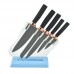 Set de cuchillos con base para cocina 6pz DJ15