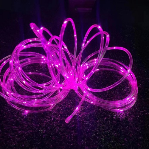 Luz de manguera guirnalda impermeable al aire libre, luces LED decoradas para fiestas y navidad color ROSA 5M DP-10100