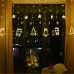 Cortina de Navidad LED con luz de alce, muñeco de nieve, árbol de Navidad, luz de estrella, decoración para exteriores DP-1034