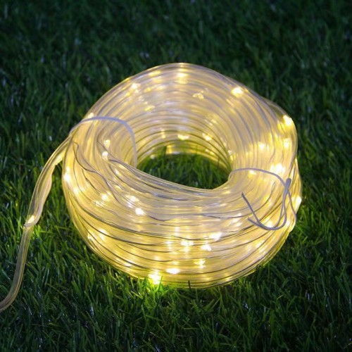 Luz de manguera guirnalda impermeable al aire libre, luces LED decoradas para fiestas y navidad BLANCO CÁLIDO 5M DP-1097
