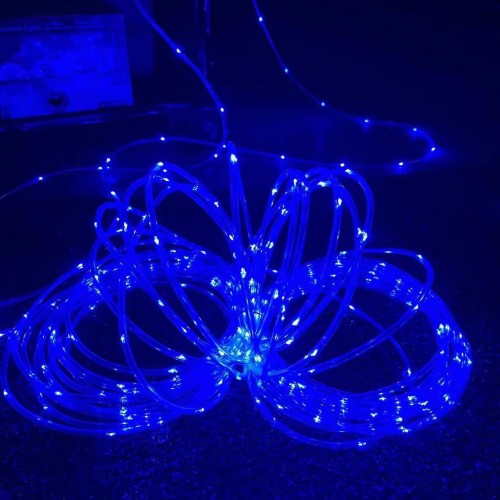 Luz de manguera guirnalda impermeable al aire libre, luces LED decoradas para fiestas y navidad color AZUL 5M DP-1098