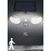 Lámpara de pared con sensor solar 56LED, doble cabezal, iluminación de 360 ​​grados, patio, ahorro de energía, colgante de pared