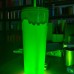 Vaso con popote verde fluorescente que brilla en la oscuridad ER1204