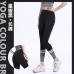 Leggings con estampado de rayas de talle alto deportivo FZ154