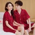  Conjunto de  pijamas de seda para mujer M/L/XL/2XL FZ514